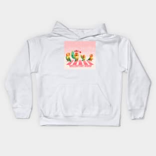 parrot with Valentine road special Kids Hoodie